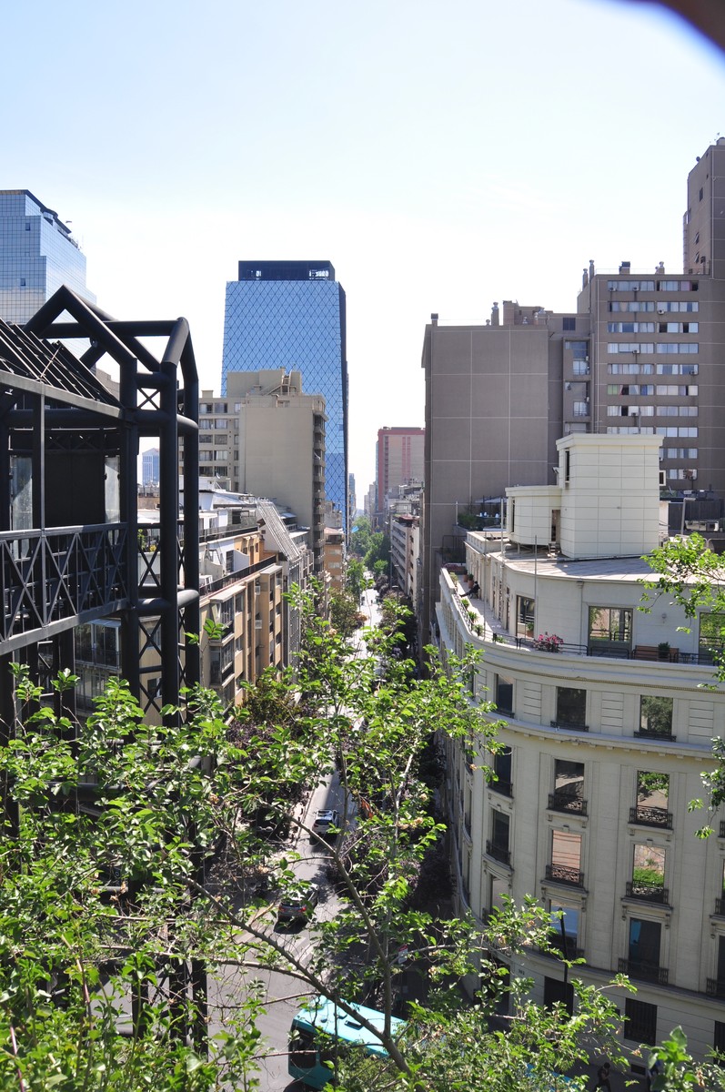 Santiago street as seen from the Santa Lucía hill. static path